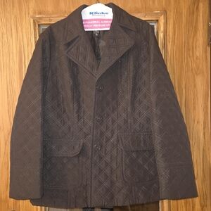 NY&Co Brown Quilted Blazer Jacket